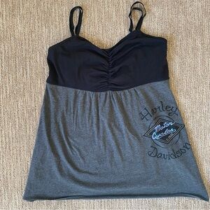 NWT Harley Davidson Black and Gray Tank Top